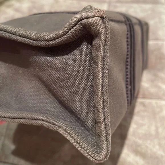 Hermes Grey Mini Tote Stripe Handle Handbag - Picture 7 of 16